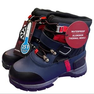 Swiss Tech Kids Waterproof Boots - Black, Blue, Red